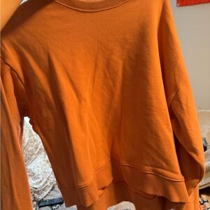 American Eagle Outfitters Vibrant Orange Crew Neck Sweater